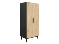 ToiToiKids Xem 3-delige babykamer Mat Zwart/Eiken - Afbeelding 7