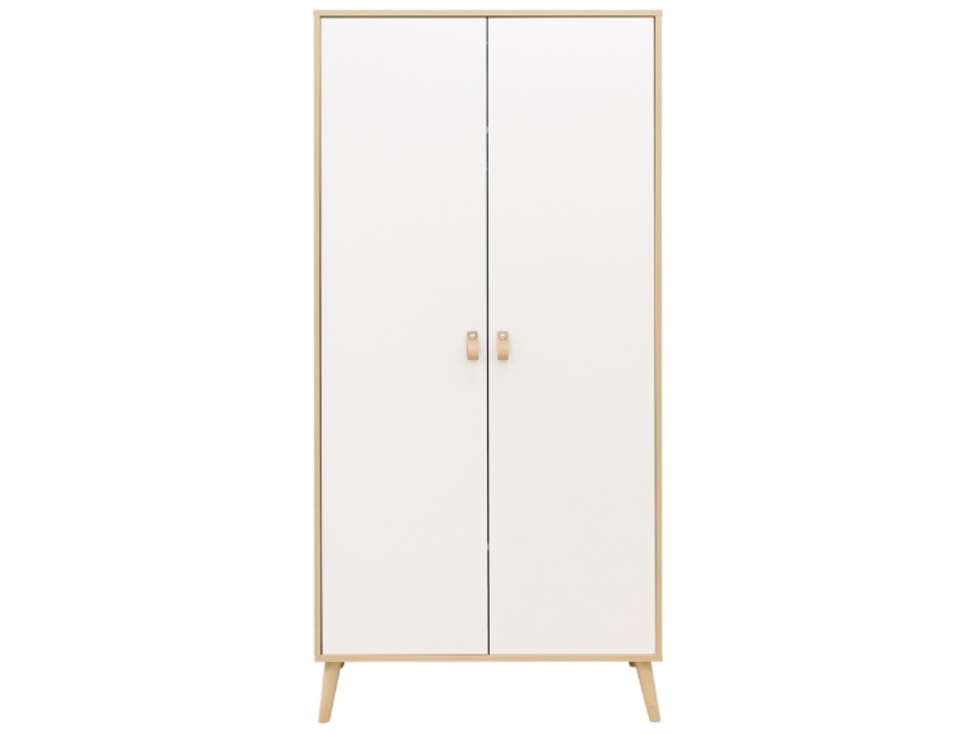 ToiToiKids Jort 2-deurskast Wit / Naturel