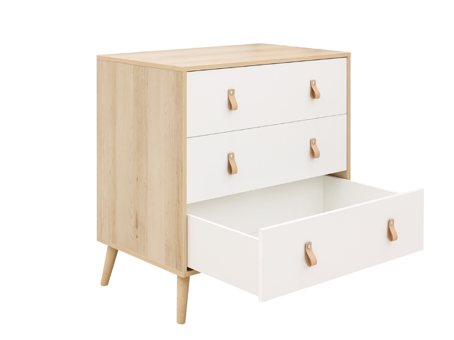 ToiToiKids Jort 3-delige babykamer Wit / Naturel - Afbeelding 5
