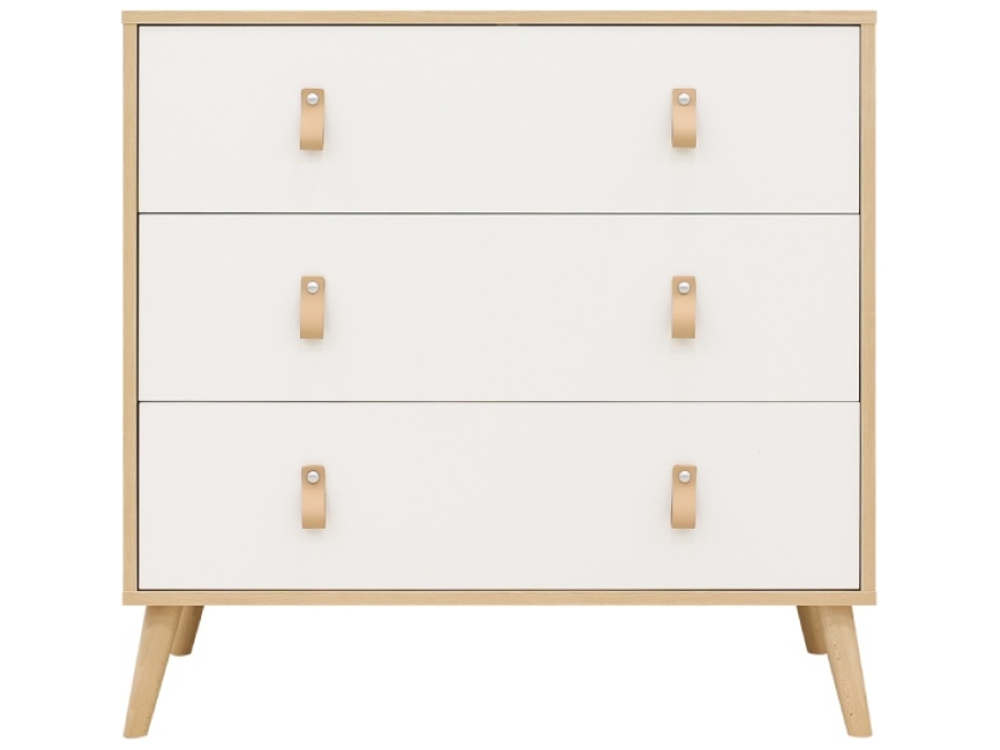ToiToiKids Jort 3-delige babykamer Wit / Naturel - Afbeelding 4