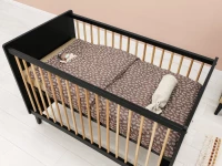 ToiToiKids Xem ledikant 60x120 Mat Zwart/Eiken - Afbeelding 6
