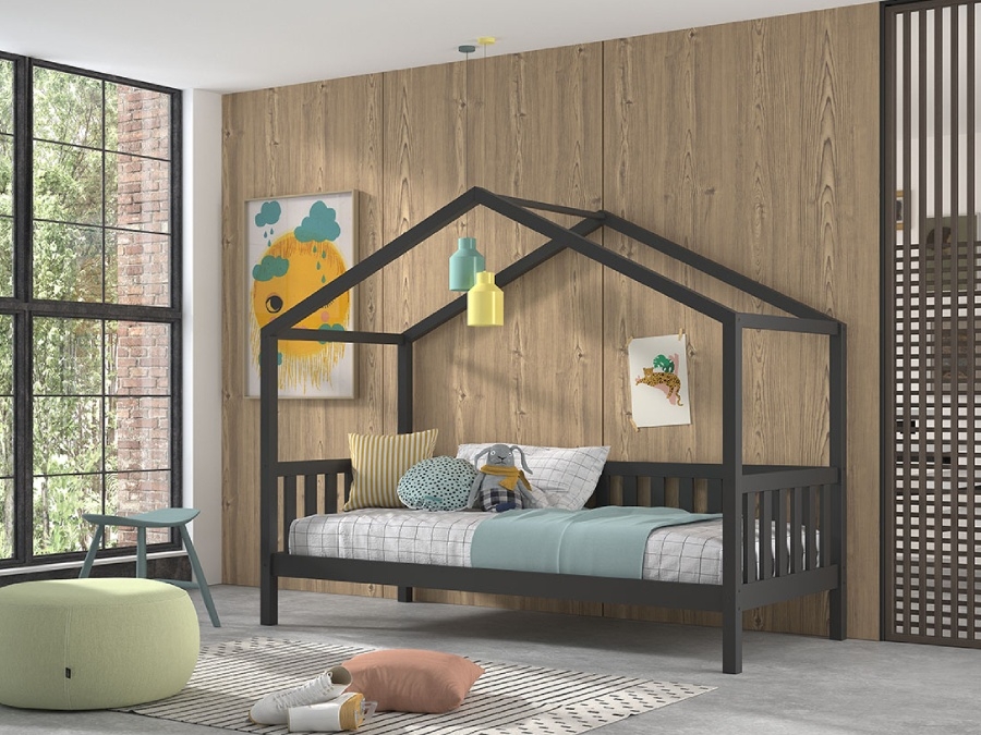 Vipack Dallas bed mh + bedlade antraciet - Afbeelding 2