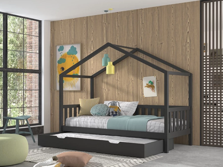 Vipack Dallas bed mh + bedlade antraciet - Afbeelding 5