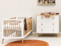 ToiToiKids Jort 2-delige babykamer Wit / Naturel - Afbeelding 6