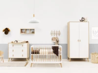 ToiToiKids Jort 3-delige babykamer Wit / Naturel - Afbeelding 8