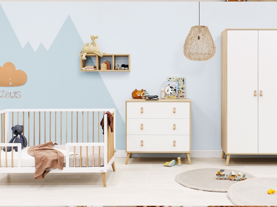 ToiToiKids Jort 3-delige meegroeikamer Wit / Naturel - Afbeelding 10