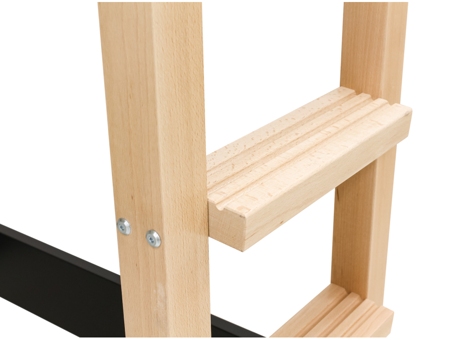 Bopita Lucas hoogslaper Mat Zwart/Naturel - Afbeelding 3