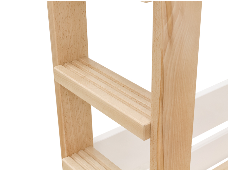 Bopita Lucas stapelbed 90x200 Wit/Naturel - Afbeelding 2