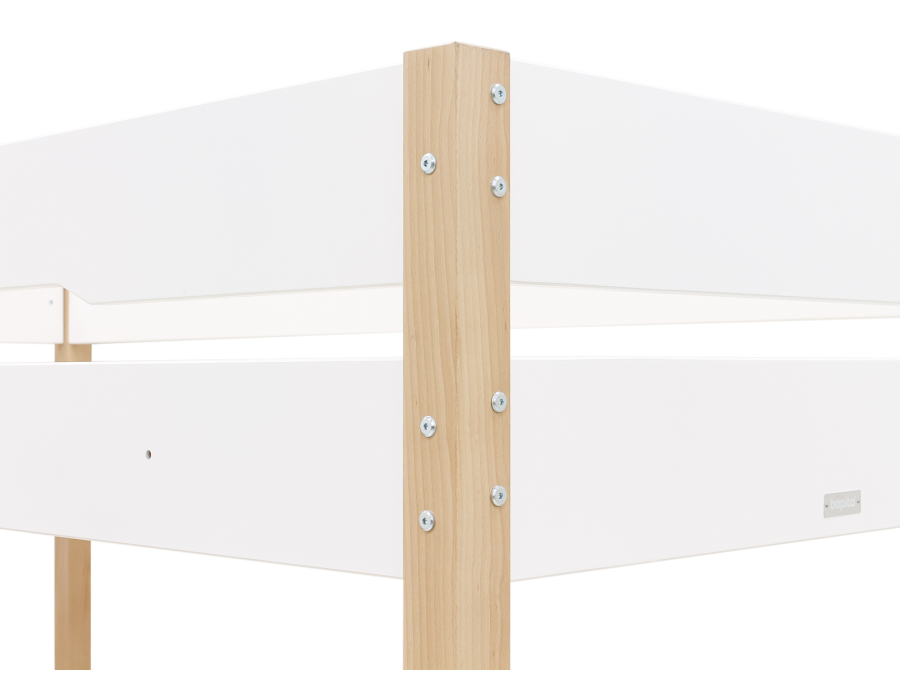 Bopita Lucas stapelbed 90x200 Wit/Naturel - Afbeelding 3