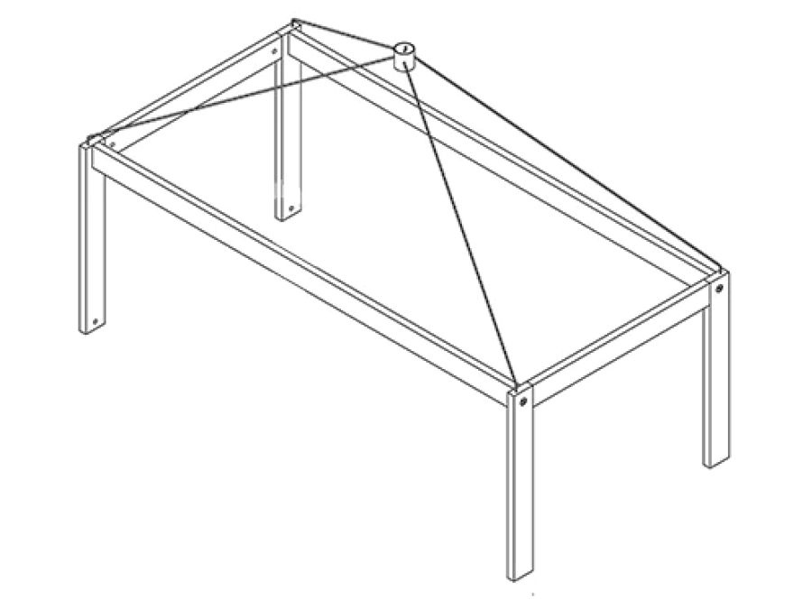 Lifetime hemelframe laag wit