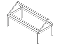 Lifetime dakconstructie Beach House wit
