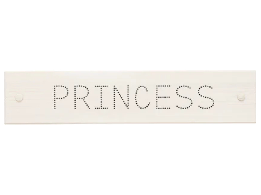Lifetime naambord dots whitewash