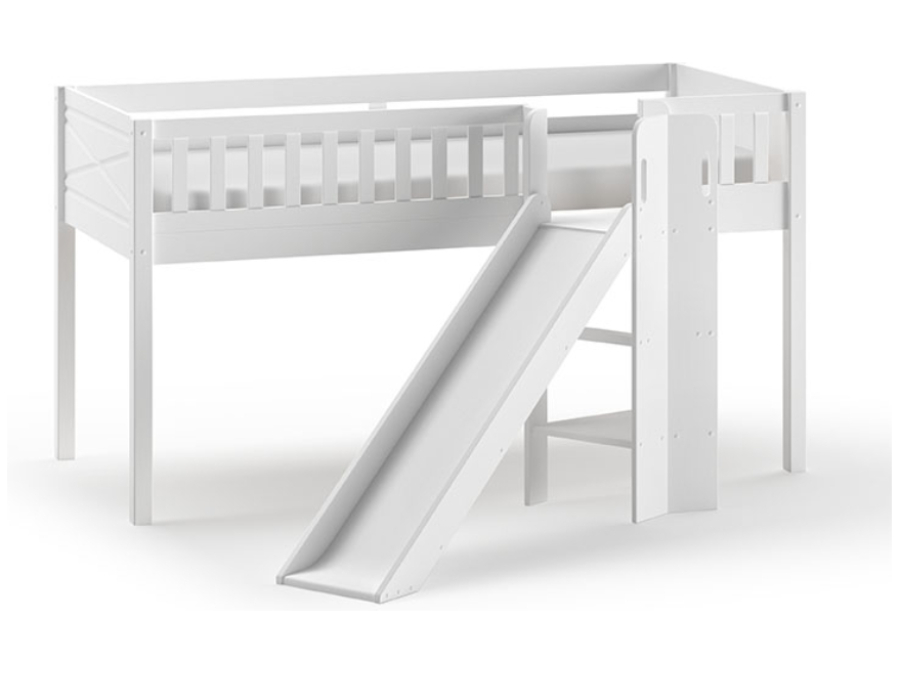 Vipack Scott halfhoogslaper met glijbaan 90x200