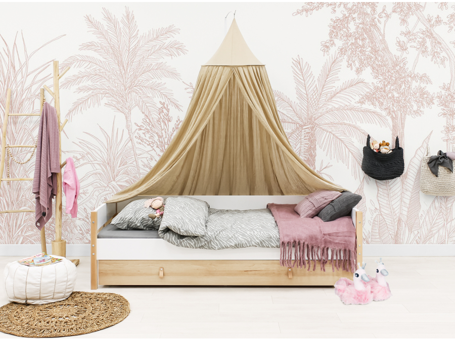 Bopita Lucas bedbank 90x200 Wit/Naturel - Afbeelding 6