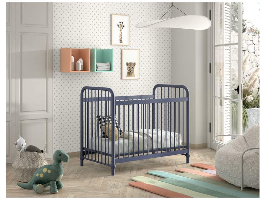 Jaxx Bronxx metalen ledikant 60x120 blue denim - Afbeelding 4