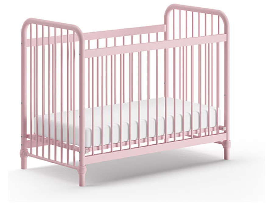 Jaxx Bronxx metalen ledikant 60x120 misty pink