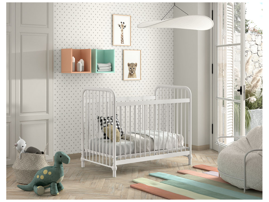 Jaxx Bronxx metalen ledikant 60x120 mat wit - Afbeelding 3