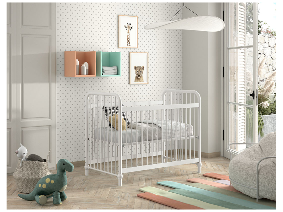 Jaxx Bronxx metalen ledikant 60x120 mat wit - Afbeelding 4