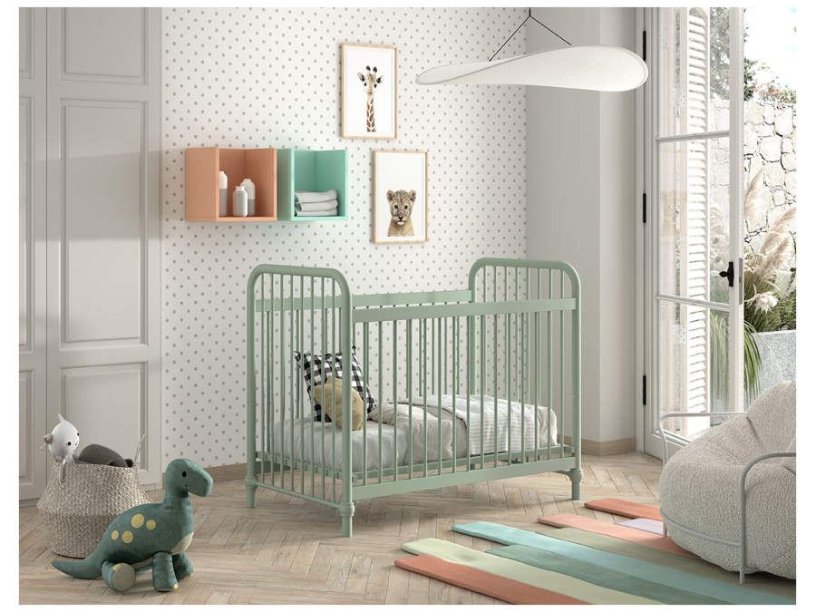 Jaxx Bronxx metalen ledikant 60x120 olive green - Afbeelding 3