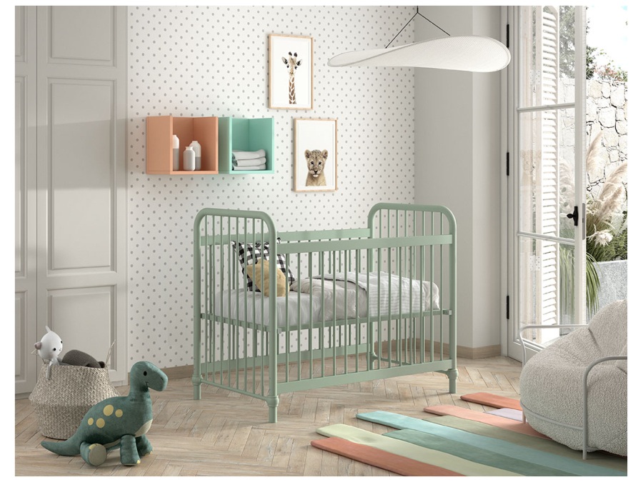 Jaxx Bronxx metalen ledikant 60x120 olive green - Afbeelding 4