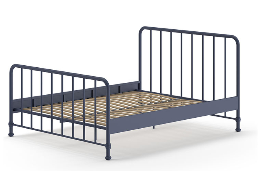 Vipack Bronxx tweepersoonsbed 160x200 blue denim - Afbeelding 2