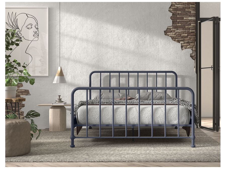 Vipack Bronxx tweepersoonsbed 160x200 blue denim - Afbeelding 3