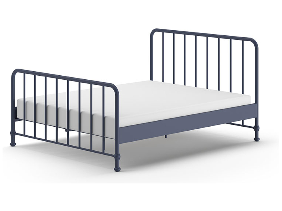 Vipack Bronxx tweepersoonsbed 160x200 blue denim