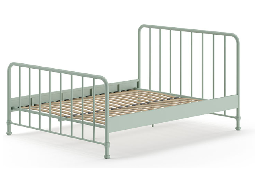 Vipack Bronxx tweepersoonsbed 160x200 olive green - Afbeelding 2