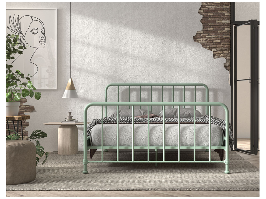 Vipack Bronxx tweepersoonsbed 160x200 olive green - Afbeelding 4