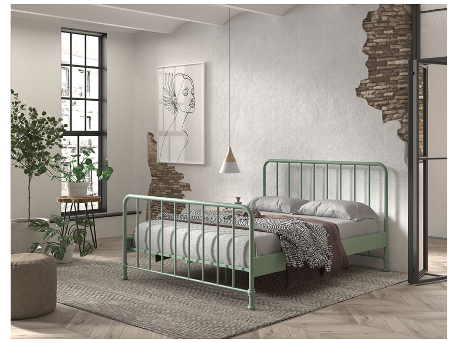 Vipack Bronxx tweepersoonsbed 160x200 olive green - Afbeelding 3