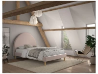 Vipack Moon bed 140x200 boucle roze - Afbeelding 5