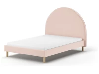 Vipack Moon bed 140x200 boucle roze