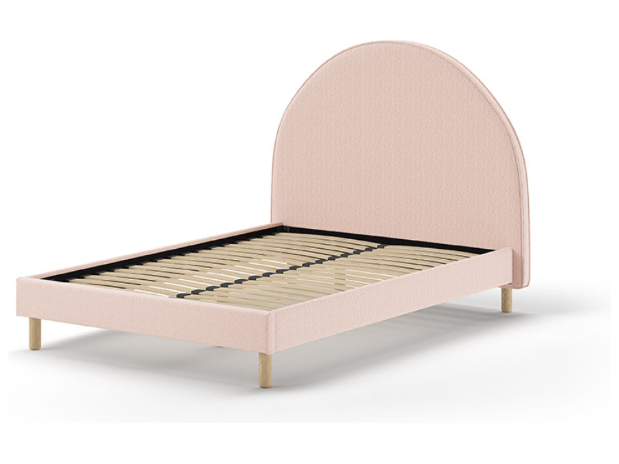 Vipack Moon bed 140x200 boucle roze - Afbeelding 2