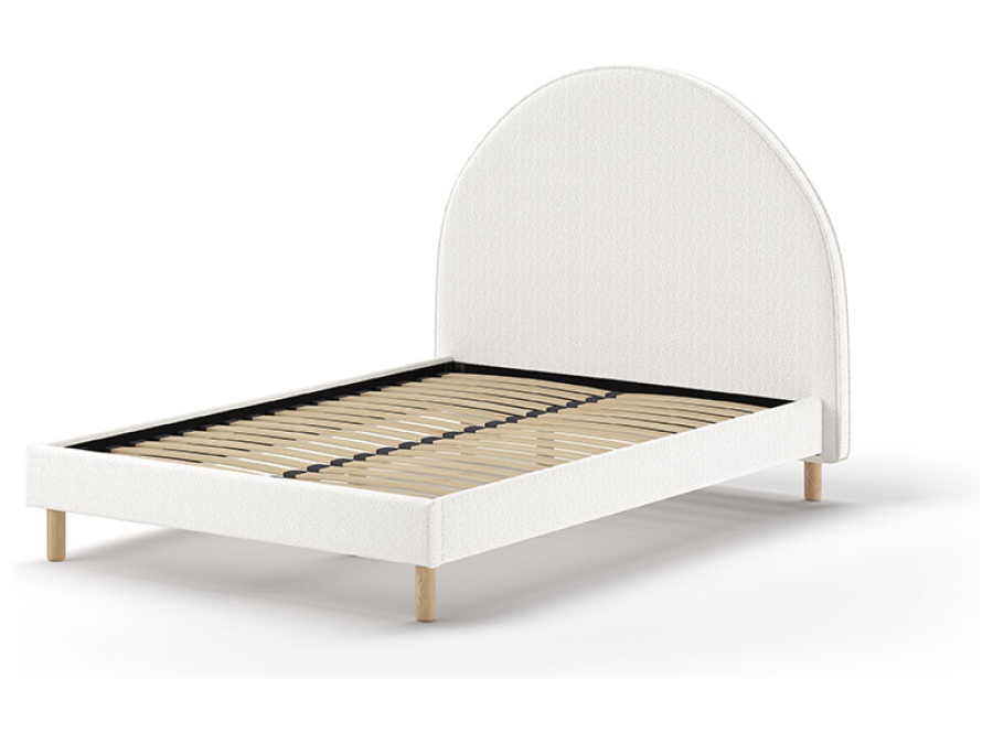 Vipack Moon bed 140x200 boucle wit - Afbeelding 2