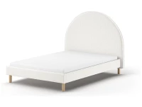 Vipack Moon bed 140x200 + 2 nachtkastjes boucle wit - Afbeelding 2