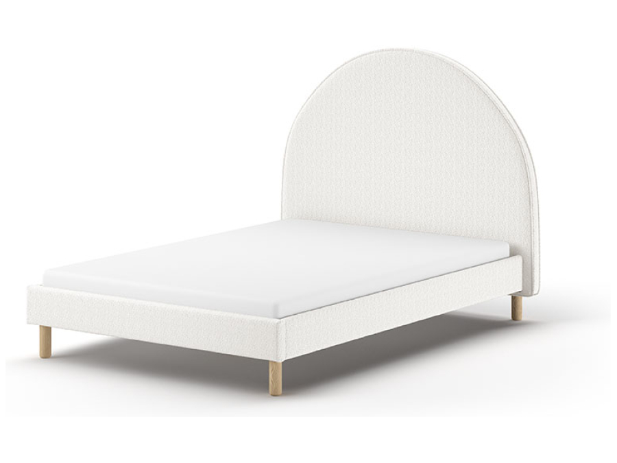 Vipack Moon bed 140x200 boucle wit