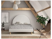 Vipack Moon bed 140x200 boucle wit - Afbeelding 4