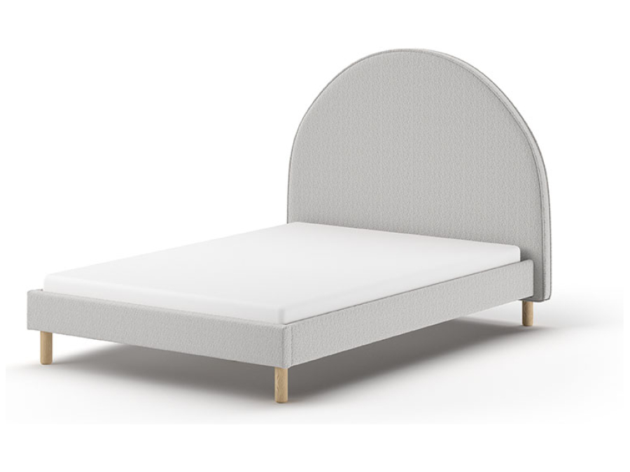 Vipack Moon bed 140x200 boucle grijs