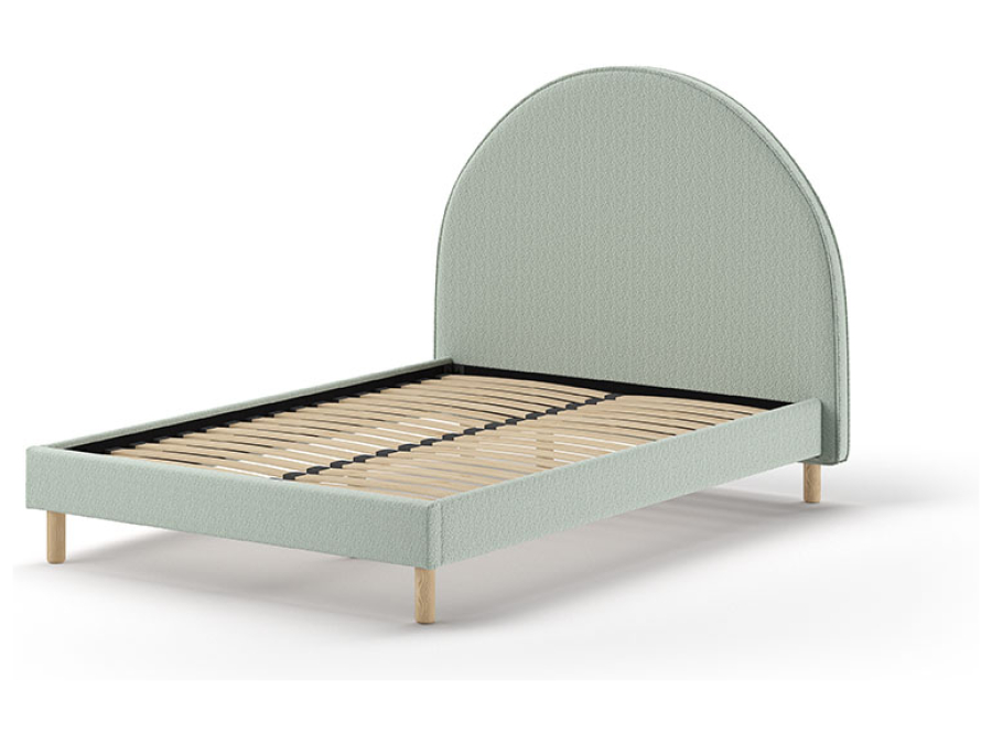 Vipack Moon bed 140x200 boucle groen - Afbeelding 2