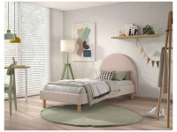 Vipack Moon bed 90x200 boucle roze - Afbeelding 4