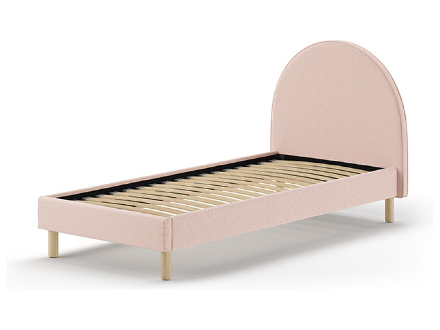 Vipack Moon bed 90x200 boucle roze - Afbeelding 2