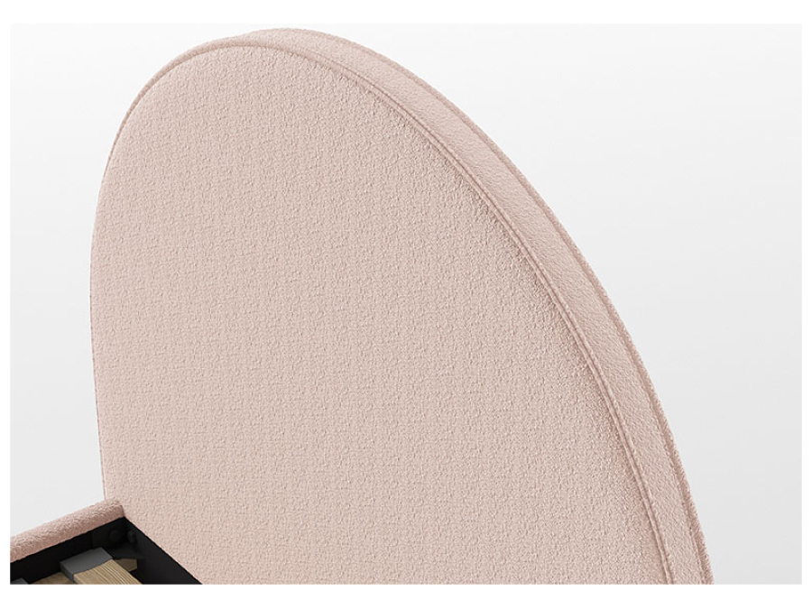 Vipack Moon bed 90x200 boucle roze - Afbeelding 3