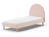 Vipack Moon bed 90x200 boucle roze
