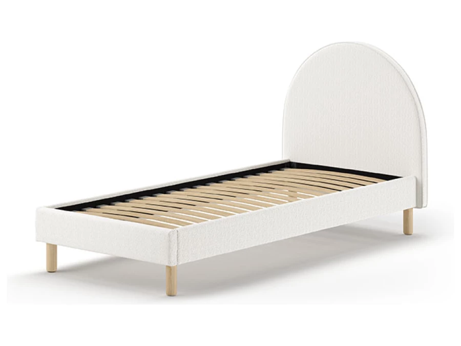 Vipack Moon bed 90x200 boucle wit - Afbeelding 2