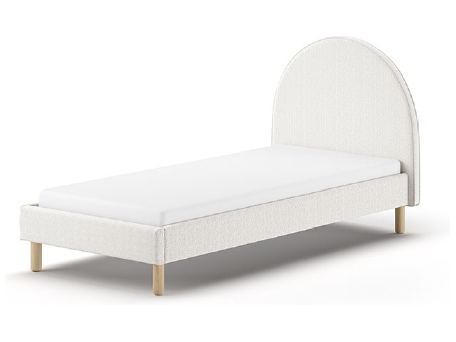 Vipack Moon bed 90x200 boucle wit