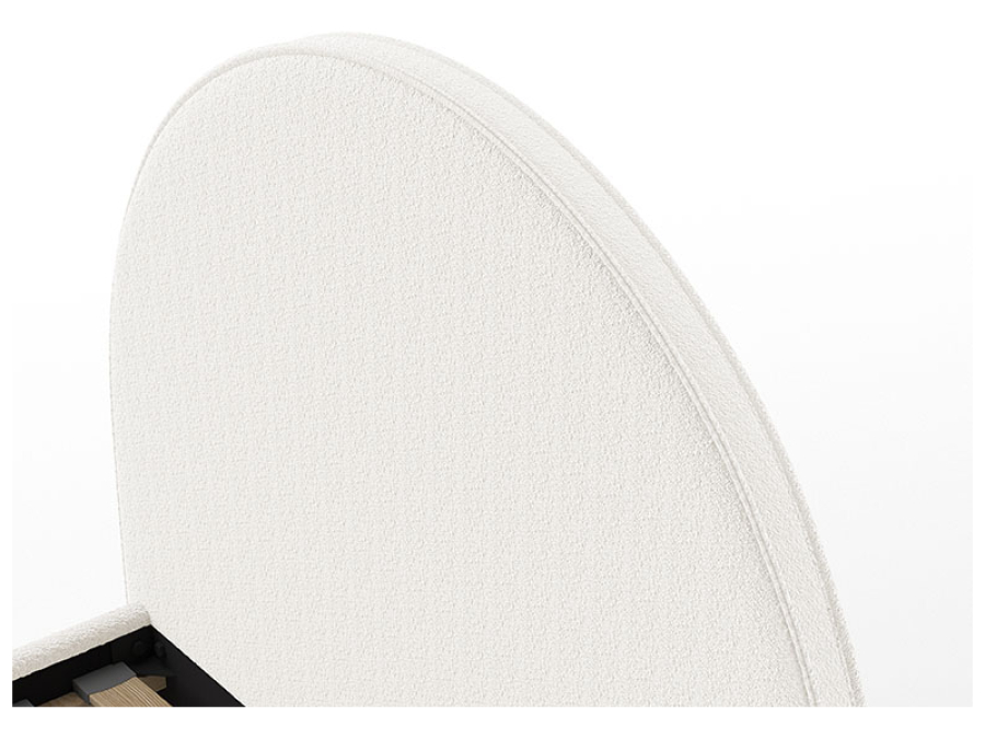 Vipack Moon bed 140x200 boucle wit - Afbeelding 3