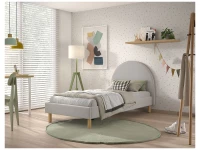 Vipack Moon bed 90x200 boucle grijs - Afbeelding 5