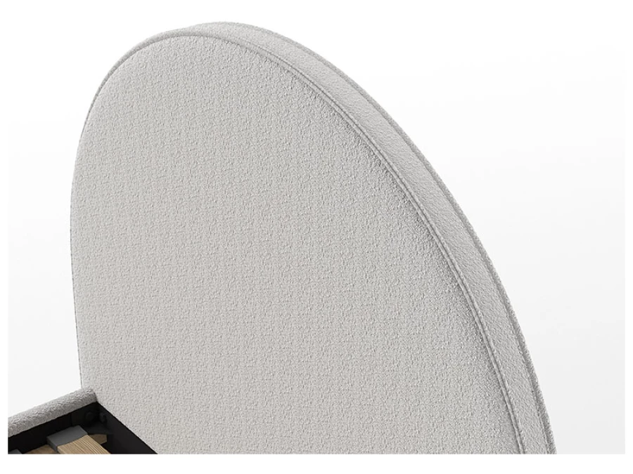 Vipack Moon bed 90x200 boucle grijs - Afbeelding 3