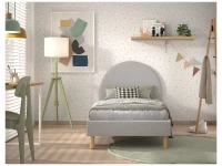 Vipack Moon bed 90x200 boucle grijs - Afbeelding 4
