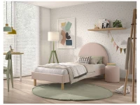 Vipack Moon bed 90x200 boucle roze - Afbeelding 6